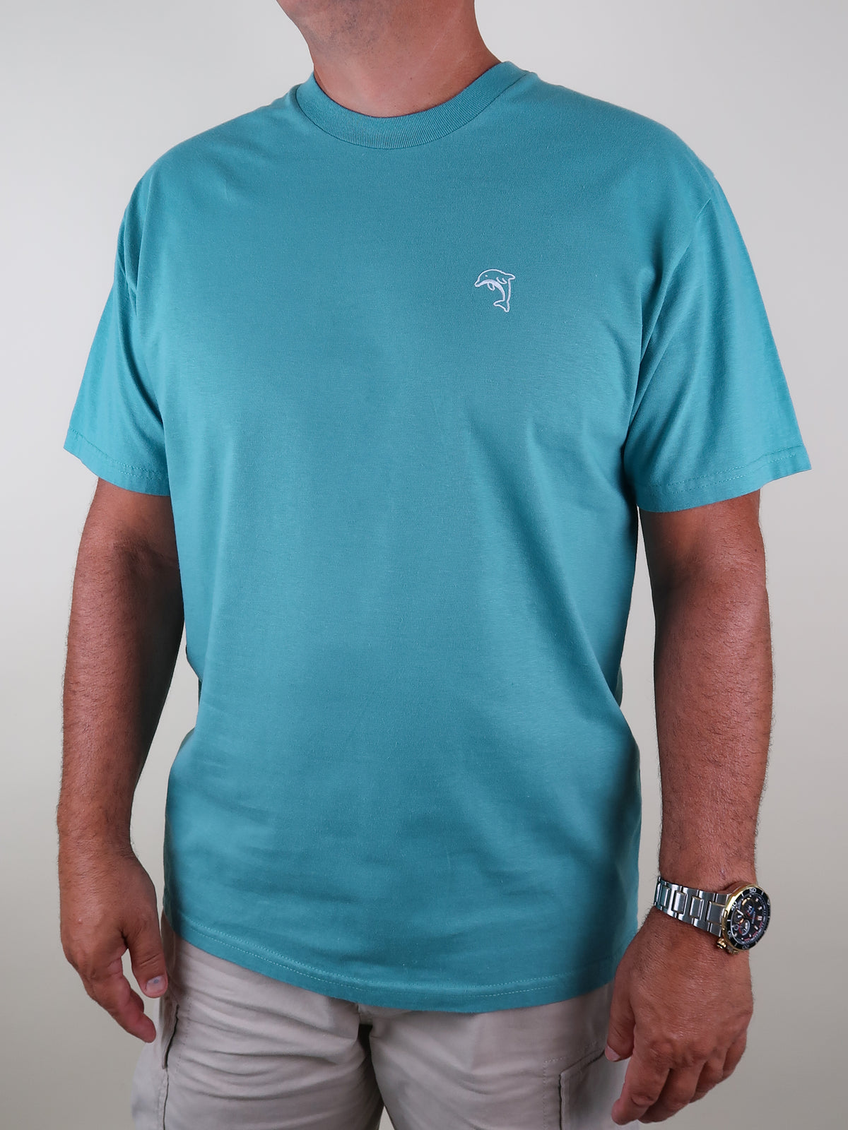 Men's Embroidered Cotton Tee