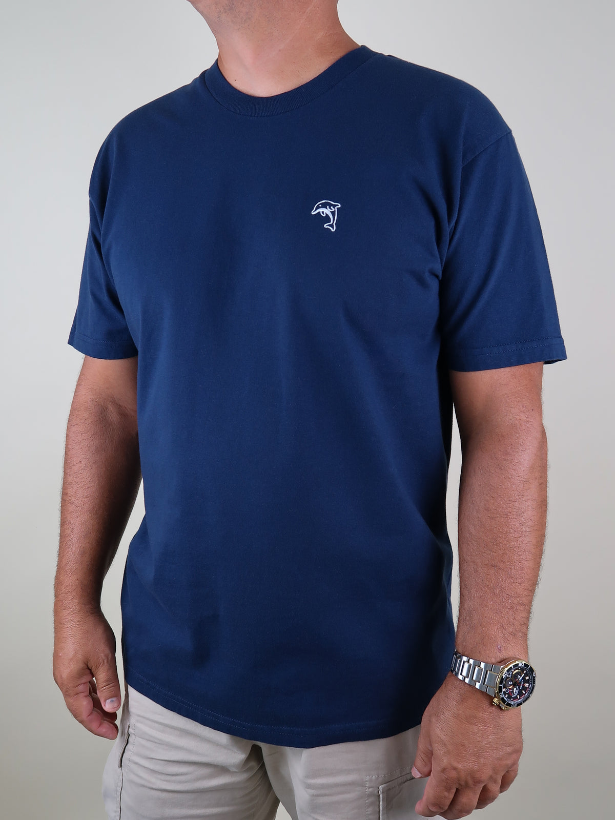 Men's Embroidered Cotton Tee
