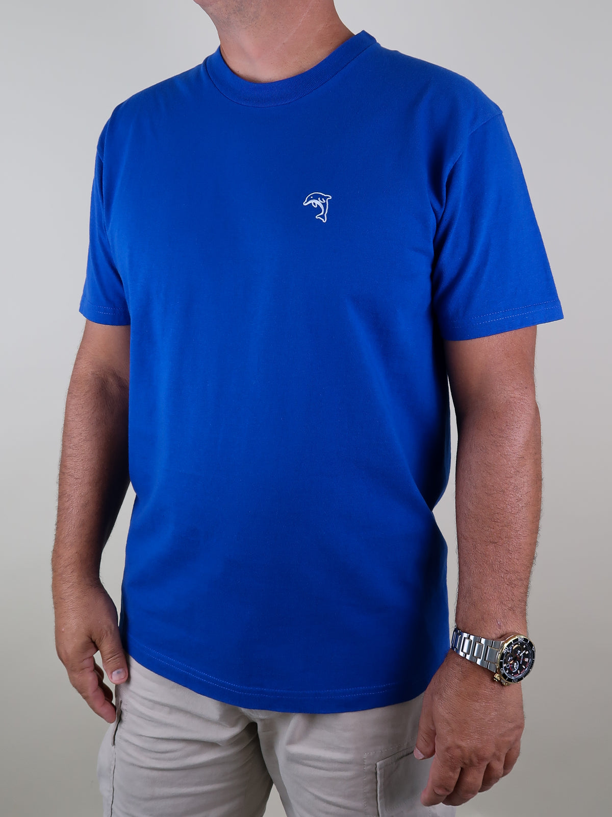 Men's Embroidered Cotton Tee