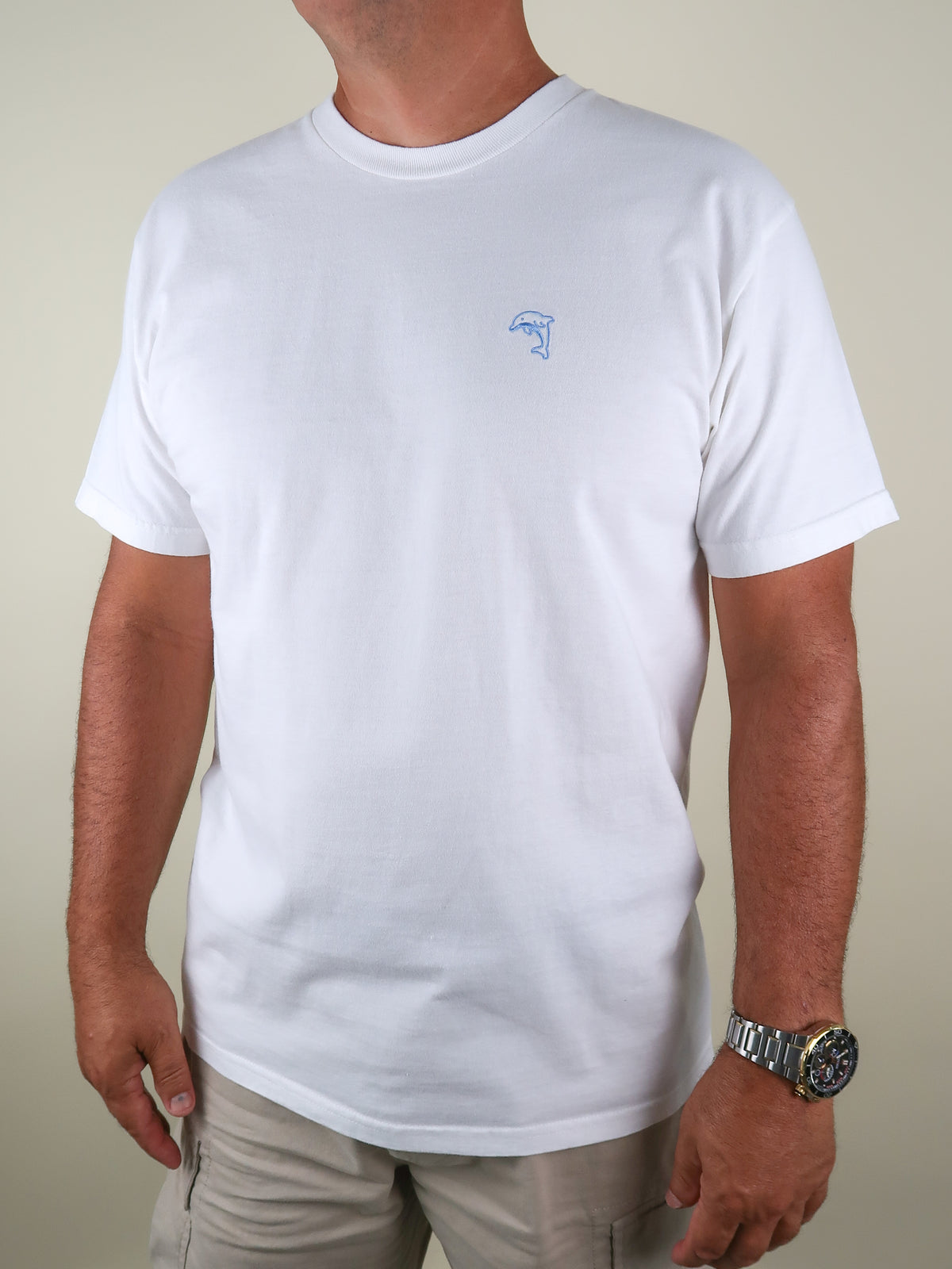 Men's Embroidered Cotton Tee