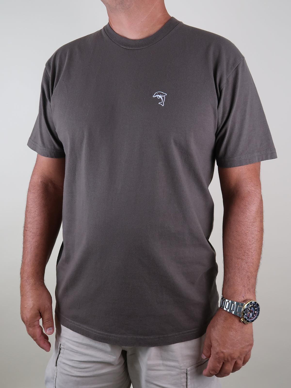 Men's Embroidered Cotton Tee