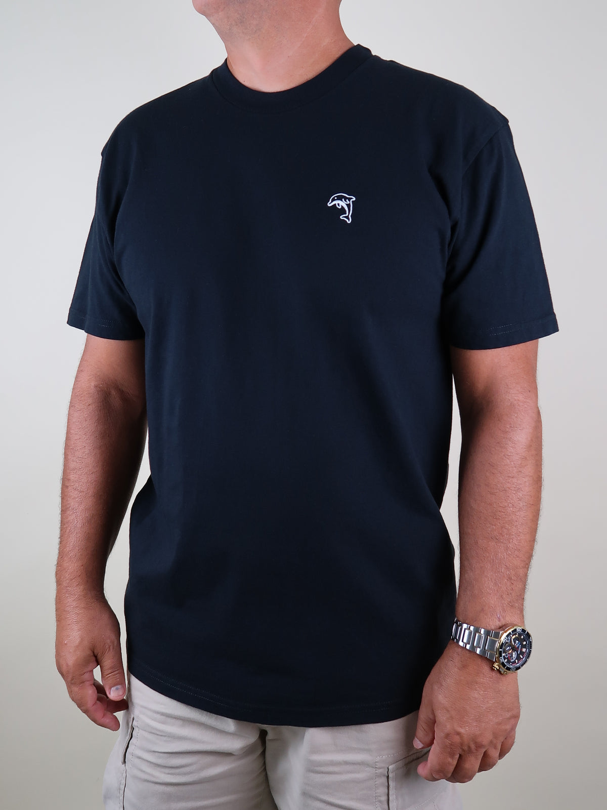 Men's Embroidered Cotton Tee