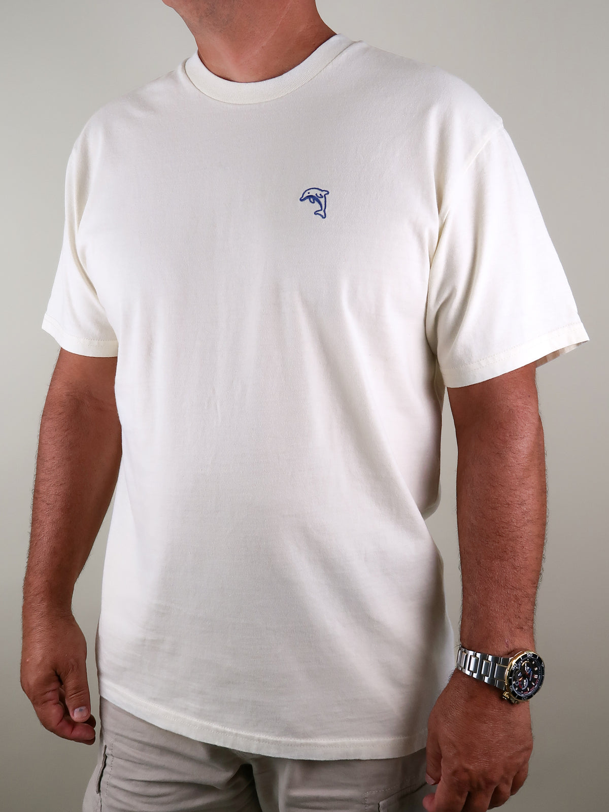 Men's Embroidered Cotton Tee