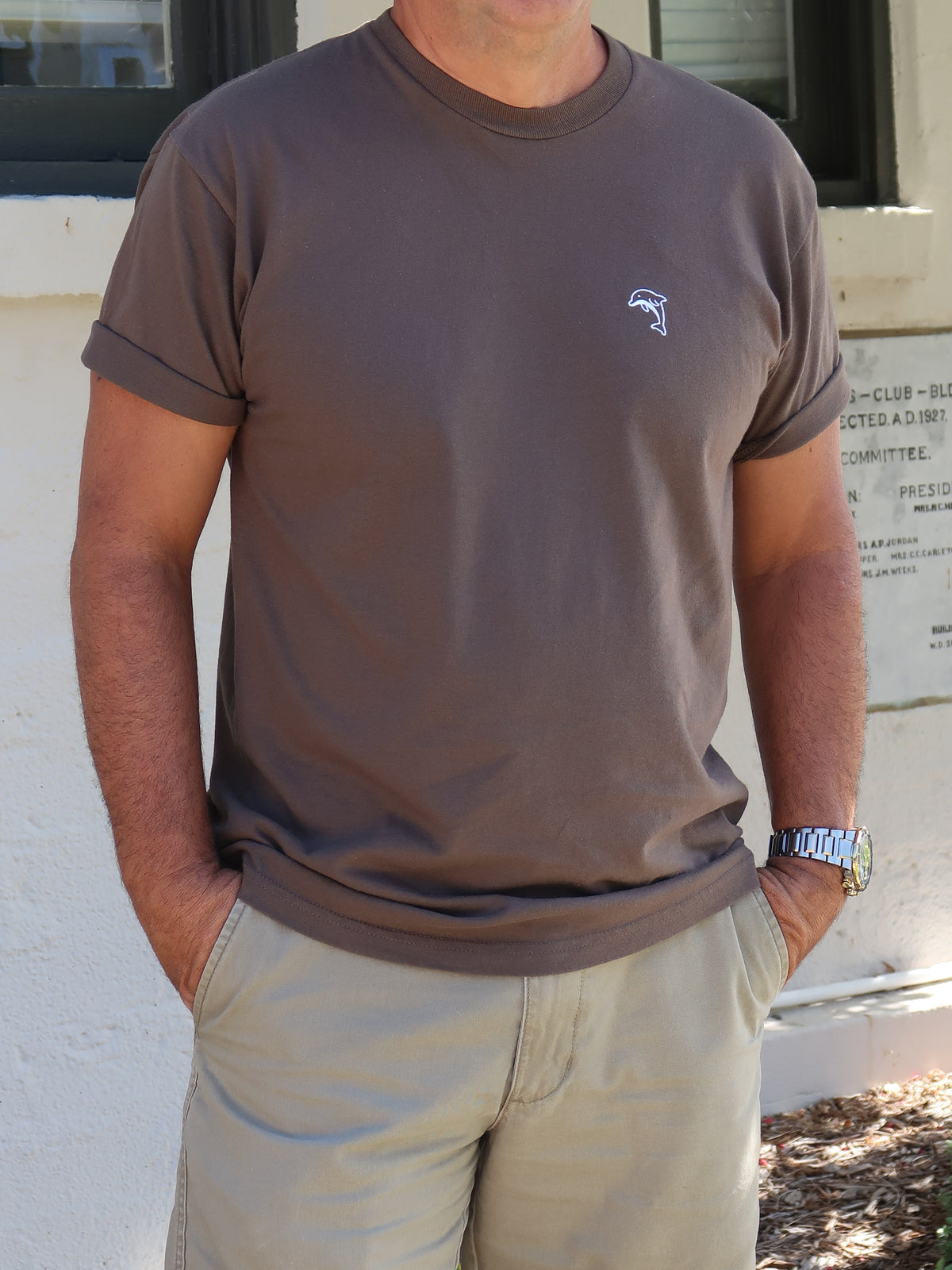 Men's Embroidered Cotton Tee