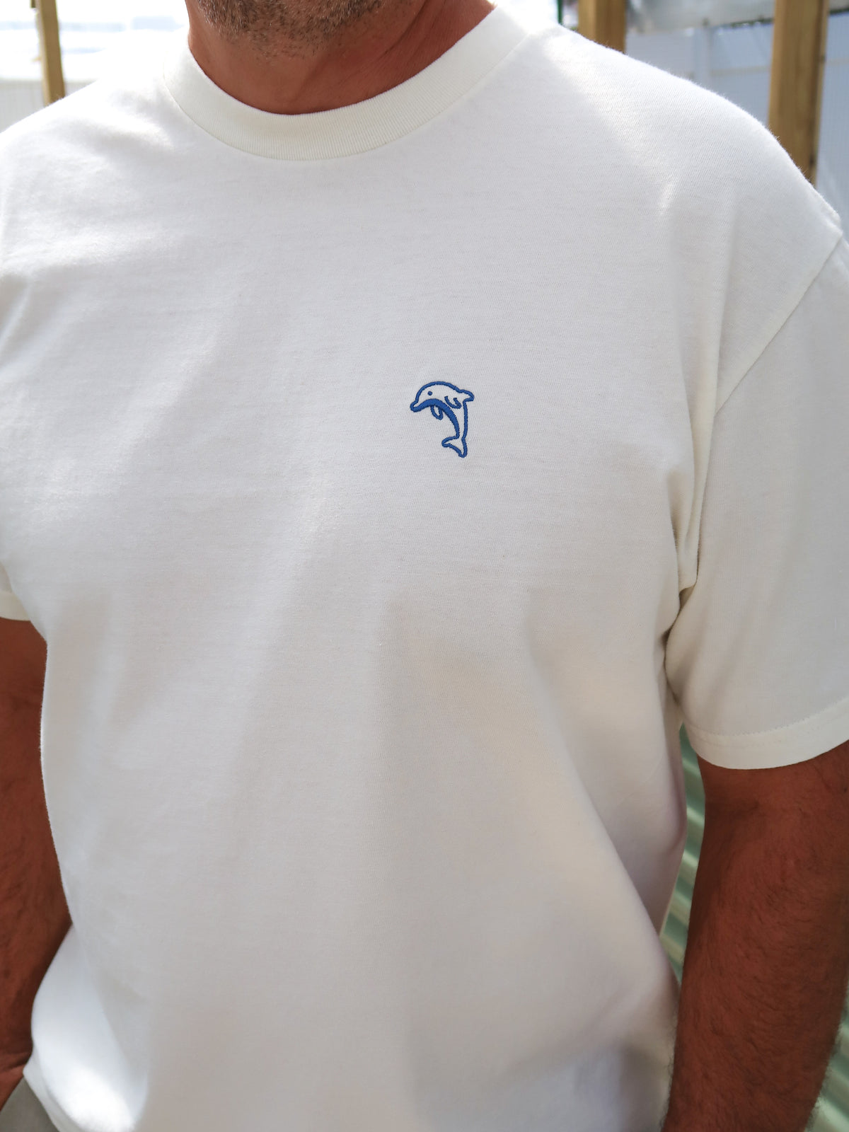 Men's Embroidered Cotton Tee